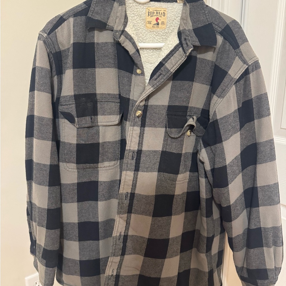RedHead Black and Gray Checkered Shirt